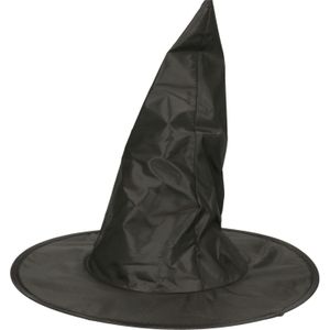 Verkleed heksenhoed - zwart - voor dames - Halloween hoofddeksels
