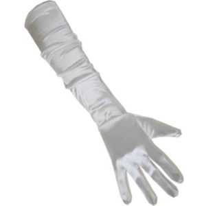 Witte handschoenen gala