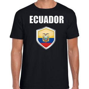 Ecuador landen t-shirt zwart heren - Ecuadoriaanse landen shirt / kleding - EK / WK / Olympische spelen Ecuador outfit