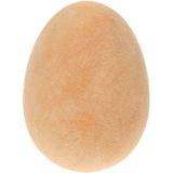 Nep stuiterend ei - 5x - rubber - bruin - stuiterbal fop eieren