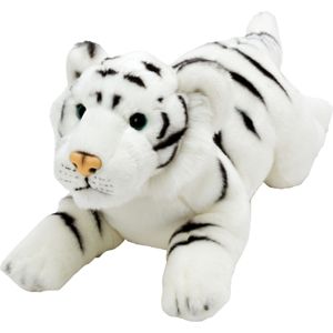Pluche knuffel dieren Witte Tijger 33 cm - Speelgoed knuffelbeesten - Safaridieren