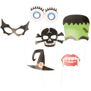 Halloween foto props set - 12-delig - Photobooth accessoires