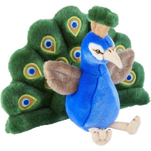 Pluche knuffel dieren Pauw vogel van 32 cm - Speelgoed knuffels - Leuk als cadeau voor kinderen