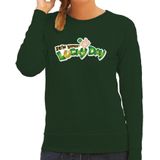 St. Patricks day sweater groen voor dames - Its your lucky day - Ierse feest kleding / trui/ outfit/ kostuum