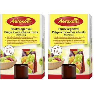 2x Aeroxon Fruitvliegenval 40 ml - Fruitvliegjes Vangers - Insectenbestrijding