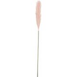 Mica Decorations Pluimgras losse steel/tak - 2x - pastel roze - 104 cm - Decoratie kunst bloemen