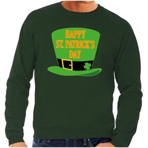 Happy St. Patricksday sweater groen heren - St Patrick's day kleding