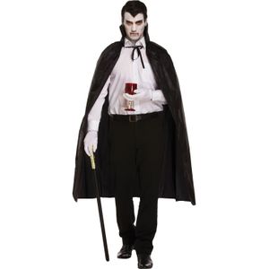 Halloween verkleed cape - voor volwassenen - zwart - Halloween kostuums