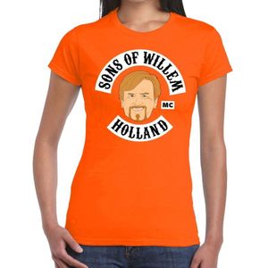 Sons of Willem t-shirt / shirt oranje dames - Koningsdag kleding