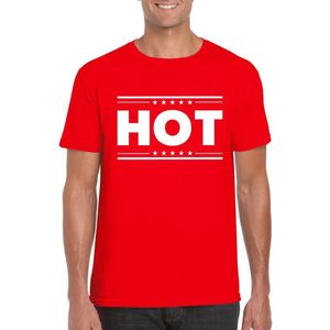 Hot t-shirt rood heren