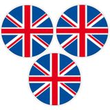 Set van 3x stuks UK Great Britain/Union Jack vlaggen hangdecoraties 28 cm - Feestversiering