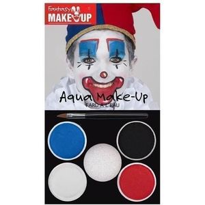 Schmink set horror clown 5 kleuren - Clown schminken - Halloween/themafeest make-up