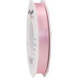 2x Luxe Hobby/decoratie roze satijnen sierlinten 1,5 cm/15 mm x 25 meter- Luxe kwaliteit - Cadeaulint satijnlint/ribbon