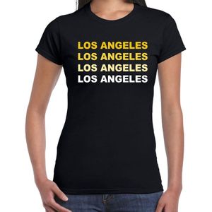 Los Angeles / L.A. t-shirt zwart voor dames - USA / wereldstad shirt / kleding