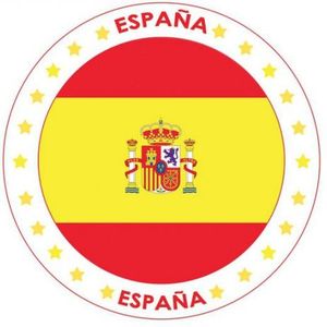 75x Bierviltjes Spanje thema print - Onderzetters Spaanse vlag - Landen decoratie feestartikelen