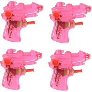 Mini Waterpistool - 25x - Roze - Kunststof - 8 Centimeter - Zomer Speelgoed