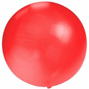Groot formaat rode ballon met diameter 60 cm - Feestartikelen/versieringen