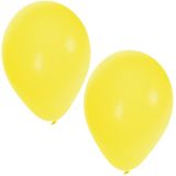 Helium tank met 50 gele ballonnen - Geel - Heliumgas met ballonnen voor een thema feest