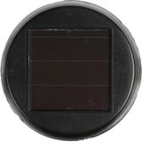 Benson Solar tuinlamp - 8x - zwart - LED flame effect - oplaadbaar - D12 x H74 cm
