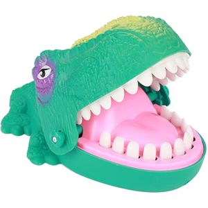 Toi-Toys Spel; Gevaarlijke Bijtende ! Jungle bijtende krokodil - Klein Formaat 11x 16,5 x12cm