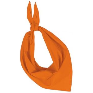 Zakdoek bandana oranje