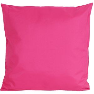 Anna's Collection Sierkussen voor binnen en buiten - fuchsia roze - 45 x 45 cm - tuinkussen