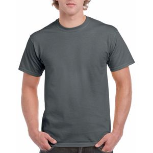 T-shirts antraciet voor heren - zware 200gr kwaliteit - Basic shirts - Katoen - Korte mouwen - Comfort pasvorm