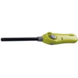 Set van 2x stuks navulbare kaarsen / BBQ aanstekers 26 cm lime groen