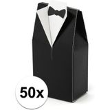 50x Bruiloft kado doosjes bruidegom