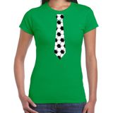 Groen fan t-shirt voor dames - voetbal stropdas - Voetbal supporter - EK/ WK shirt / outfit