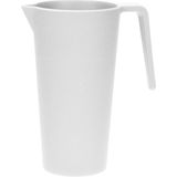 Excellent Houseware Schenkkan/waterkan - wit - 1500 ML - melamine - D10 x H21 cm