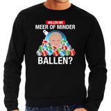 Wilders Meer of minder ballen foute Kerst trui - zwart - heren - Kerst sweater / Kerst outfit