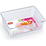 PlasticForte Opberg bakje/mandje/organizer - 18 x 13 cm transparant