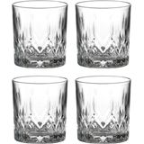 LAV whisky/water/drinkglazen Odin - gedecoreerd glas - 8x stuks - 330 ml