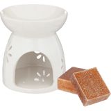Amberblokjes/geurblokjes cadeauset - amber geur - inclusief geurbrander
