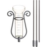 Kunststof regenmeter 25 ml met steel 100 cm - regenmeters - tuinartikelen / tuinaccessoires