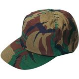 2x Stuks leger caps/petten met camouflage print voor volwassenen - Soldaten verkleedkleding petjes