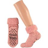 Wollen huis sokken anti-slip voor meisjes roze maat 31-34 - Slofsokken kinderen