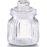 Zeller - Keuken voorraadpotten glas - Inhoud 600/900/1200 ml - Set 6x