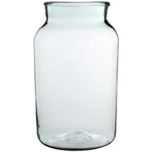 Cilinder vaas / bloemenvaas transparant glas 52 x 29 cm - bloemenvazen - woondecoratie / woonaccessoires