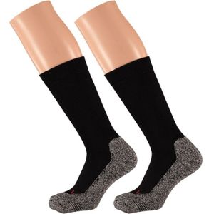 3 Paar zwarte wandelsokken voor dames 35/38 - dames wandelsokken/hiking sokken