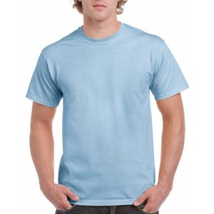 Lichtblauw katoenen shirt voor volwassenen