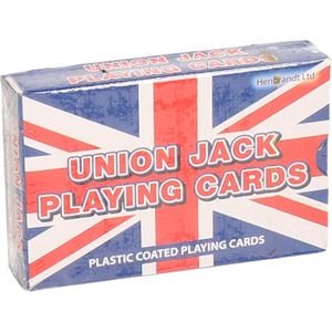 Speelkaarten - geplastificeerd - Union jack - kaartspel pesten/ pokeren