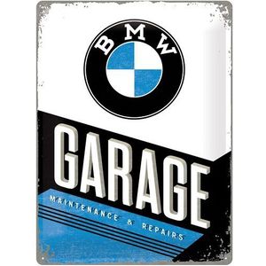 Muurplaatje BMW garage 30 x 40 cm