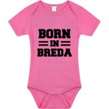 Born in Breda tekst baby rompertje roze meisjes - Kraamcadeau - Breda geboren cadeau