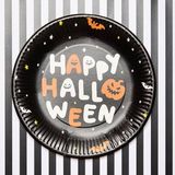 Halloween thema feest set bord/beker/servetten - 44x - pompoen BoOo! print - papier