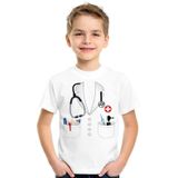 Dokter kostuum wit shirt voor kinderen - Hulpdiensten verkleedkleding