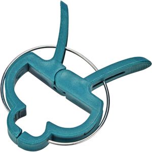 120x stuks plantenklemmen/plantenclips 4,3 en 6,3 cm groen - Planten bindringen - Klemmen - Clips