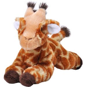 Pluche knuffel dieren Eco-kins giraffe van 25 cm. Wildlife speelgoed knuffelbeesten - Cadeau voor kind/jongens/meisjes