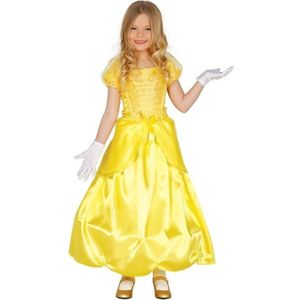 Gele prinses verkleed jurk Bella voor meisjes - Carnavaloutfits voor meisjes